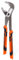 Tradineur - Alicate pico de loro, extensible y ergonómico, alicates cobra de alta resistencia con mango antideslizante, acero y plástico, bricolaje - 300 mm