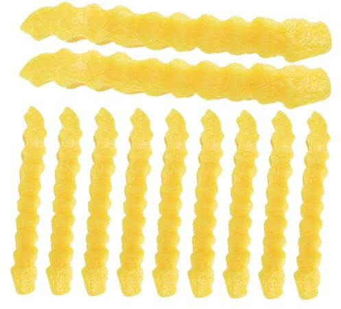 GETAJGHSD 12stücke Pommes Frites-imitat-Modell Aus PVC-Material Hoher Simulationseffekt Glatte Oberfläche Geeignet Für Geschäftsdekoration Schaufenster Und Haushaltsgegenstände Perfektes