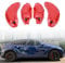 4PCS Caliper Cover Set, Aluminium Alloy Brake Caliper Guard, Car Caliper Covers Replacement for 18in 19in Wheels Hub (Red)