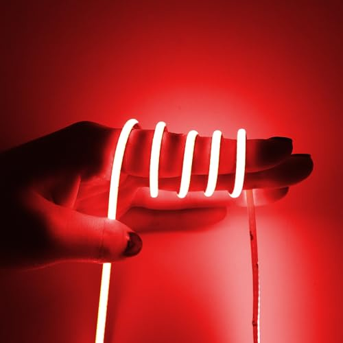 MALIIGAZA 3mm Ultra Dünner COB LED Streifen 7W/m, 24V LED Strip Light RA90+ | Dimmen & Schneidbar für Küche Schlafzimmer Wohnzimmer Dekoration (ohne Netzteil und Controller)