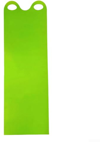 Schneeschlitten fliegender Teppich, flexible Roll-up-Snowboard-Matte mit zwei Griffen für sicheren Winterrutschspaß (grün)