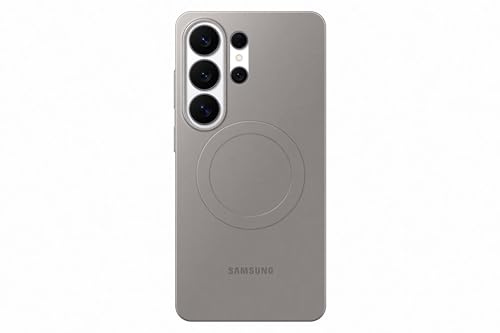 Samsung Slim Magnet Smartphone Case EF-SS948, schlanke Hülle für das Galaxy S26 Ultra, Handy-Hülle mit Magnetring zur Anbringung von Zubehör, Silikon, Schutz Case, stoßfest, dünn und griffig, Gray
