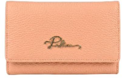 Police Portefeuille Femme Cuir Véritable Canyon - Compact, 13 Fentes Cartes, Bouton-Pression & Zip, Porte-Monnaie, Boîte Cadeau