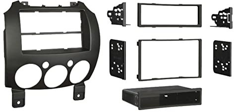 Radioblende Mazda 2 ab Bj. 2007 2-DIN mit Ablagefach schwarz
