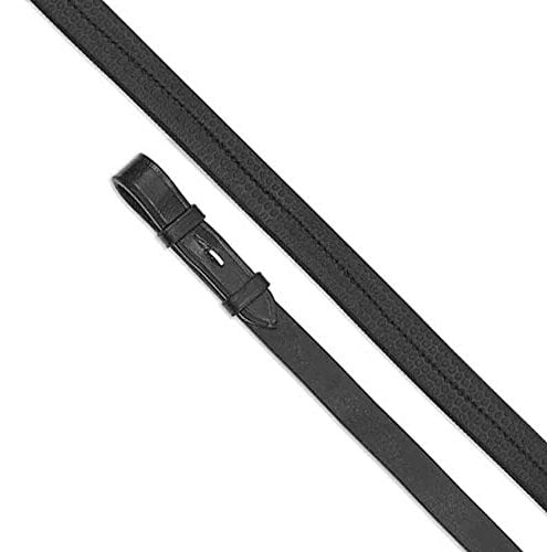 Shires Aviemore Rubber Covered Reins-Black 54'' x 7/8''