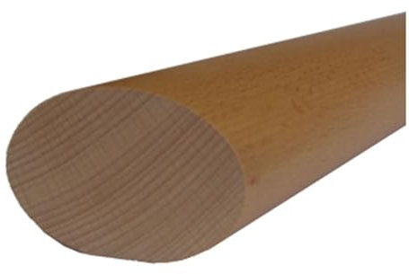 Handlauf Holz elliptisch 70 x 45 mm Buche lackiert 3000 mm