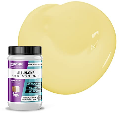 BEYOND PAINT - Furniture, Cabinets and More All-in-One Refinishing Paint Quart- Color: Buttercream