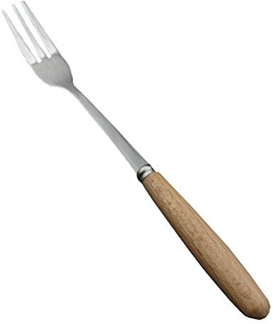 COMVIP Manico in Legno 304 Acciaio Inox Posate Set Spoon k D: 15.8 * 1.9 * 0,15 Centimetri Argento D