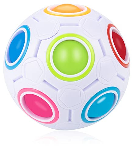 COOJA Magische Puzzle-Kugel, Regenbogen-Ball für Kinder, Spielzeug