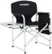 FUNDANGO Aluminum Leicht Campingstuhl Stühle Regiestuhl mit Seitentisch und Seitentasche