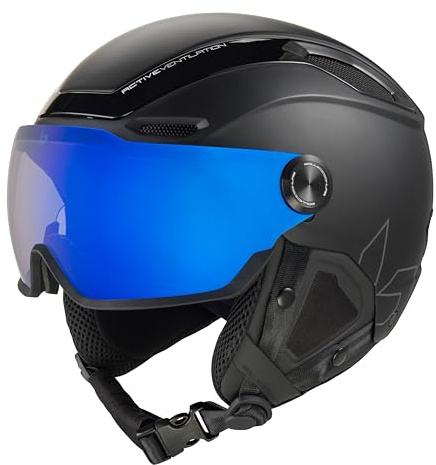 Bollé - Fit System V-Line, Photochromic Blue Cat 1 to 3, Snow Helmets, Unisex, Adult