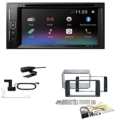 Pioneer AVH-A240DAB Autoradio Bluetooth DAB DVD USB passend für Man TGX ab 2007 schwarz