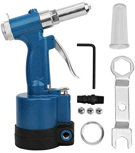 Rivet Gun Air,Air Riveter Pneumatic Blind Rivet Gun Riveting Tool for Aluminum/Iron/Stainless Steel Nails,Rivet Gun,Rivet Gun Pneumatic