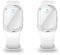 DULRLLY– Lot de 2 Bracelet anti-moustiques à ultrasons, bracelet électronique anti-moustiques avec câble de charge USB, convient pour adultes et enfants, bracelet non toxique(Blanc)