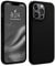 AOTESIER Compatible with iPhone 13 Pro Case, Liquid Silicone Shockproof Phone Cover with Anti-Scratch Microfiber Lining, 6.1 inch, Black