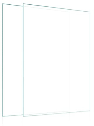 Egofine 11x14 Heat-Strengthened Glass Replacement for Picture Frame (Crystal Clear, 2 Pack), Replacement Glass for 11 by 14 Photo Frame