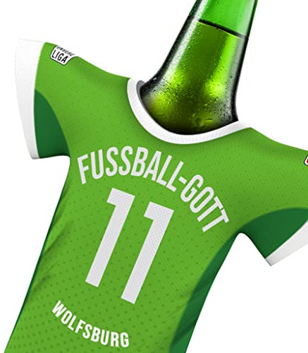 WOLFSBURG Trikot-Kühler Geschenk-Box Fanartikel FUSSBALL-GOTT | Home Trikot Überraschung | Passend für Wolfsburg Fanartikel | Mann Freund Bruder Weihnachten Wichteln Trikotkühler by MYFANSHIRT