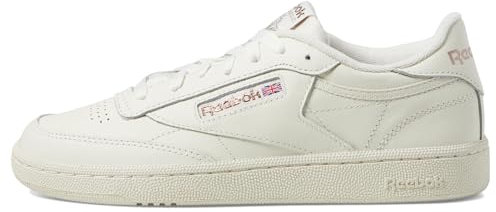Reebok Women's Club C 85 Sneaker, Chalk/Chalk/Rose Gold, 6