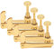 3/4-4/4 Cello-Feinstimmer, Violin-Feinstimmer 4-teiliger nichtrostender Saiteneinsteller für Cello für Violine(Gold)