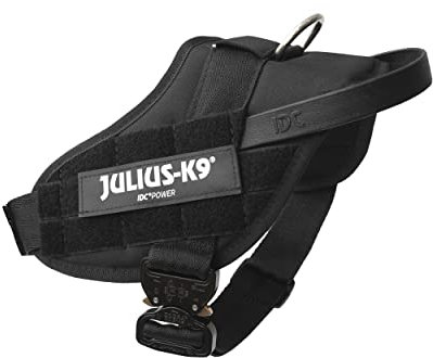 Julius-K9 IDC Stealth Powergeschirr mit Cobra-Schnallen, Größe: M/0, schwarz