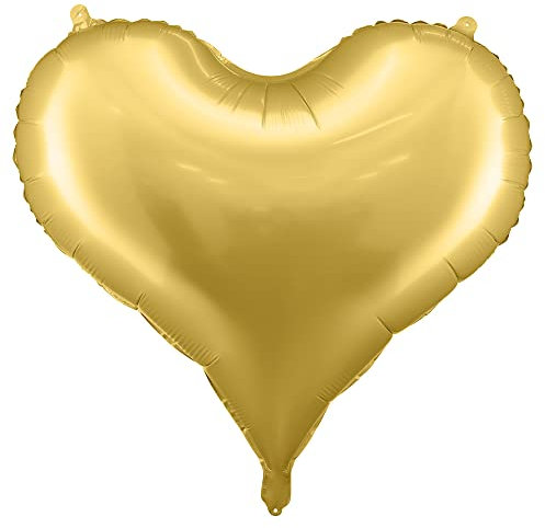 Folienballon Herz in Gold 61x53cm