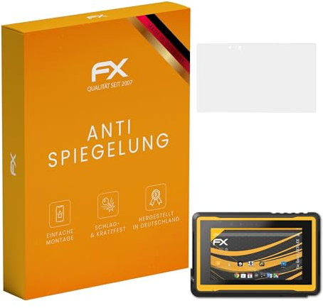 atFoliX Panzerfolie kompatibel mit Getac ZX70-EX Schutzfolie, entspiegelnde und stoßdämpfende FX Folie (2X)