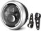 PINTLE Motorrad Scheinwerfer Für Sportster Für Cafe Racer Bobber Chopper 7.5 Motorrad Scheinwerfer Hi&Amp; Lo Scheinwerfer Birne Drl Moto Scheinwerfer Scheinwerfer