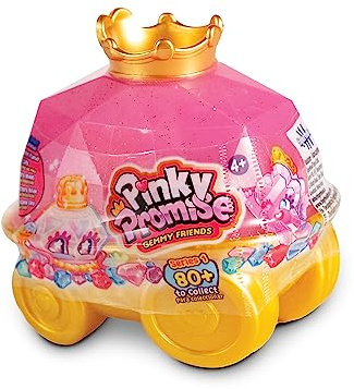 BANDAI Pinky Promise TH00002 Coffret Cadeau avec 3 Amis Gemmy Friends à Collectionner et 2 Pinces à Cheveux avec Pierres précieuses et Bijoux pour Filles pour Un Plaisir personnalisé
