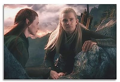 ELedvb Der Hobbit Filmfoto Legolas Leinwandposter Dekorative Gemälde Leinwand Wandposter und Kunstbild Druck Moderne Familie Schlafzimmer Dekor Poster 08x12inch (20x30cm)