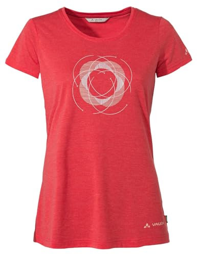 VAUDE Damen Women's Skomer Print Ii T-Shirt, Flame, 48 EU