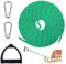 Schlittenseil Zugseil,Schlitten Seil 4m,Schlittenseil Mit Karabiner,Schlittenleine Mit Griff,Premium Schlittenleine,Schlittenseil mit Holzgriff,Schlitten Zugseil für Schlitten und Rodel im Winter