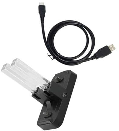 OSALADI Base De Carga De Ranuras para Controladores De Luz Led Cargador Compatible Switch Pro y Joy Soporte De Escritorio Portátil para Carga Rápida De