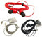 3 auriculares con cable con aislamiento de ruido de 3 metros de largo, auriculares con cable con micrófono, cable de enredos equipado con orejeras de silicona, diseño sellado completo para monitor,