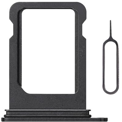 Risidamoy Single SIM Card Tray Black Replacement for iPhone 12 Mini US Version Sim Card Tray Holder Adapter with SIM Ejector Mobile Phone Repair Replace for iPhone 12mini A2176 A2398 A2399 A2400