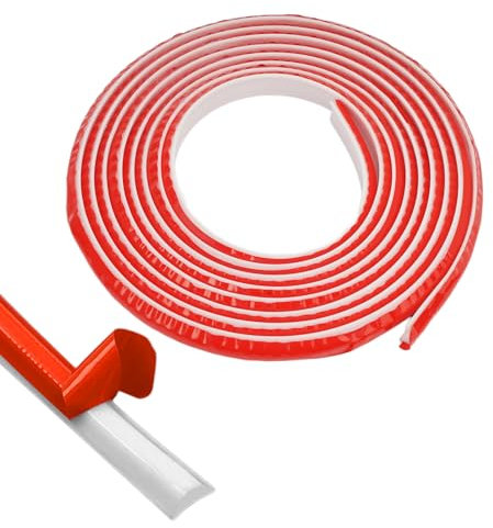 3 Mètres Moulure Flexible Auto Adhésive, Moulure Adhésive Flexible Blanc en PVC, Baguette de Finition Murale Adhesive, Moulures de Plafond Auto-adhésives, pour Moulure Plafond, Bords de Murs 12x9 mm