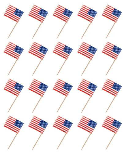 IMIKEYA 200stücke Zahnstocher-flaggen Für Dekorative Kuchenflaggen Für Geburtstagsfeiern Hochzeiten Und Buffets Kreative Lustige Tortendekoration
