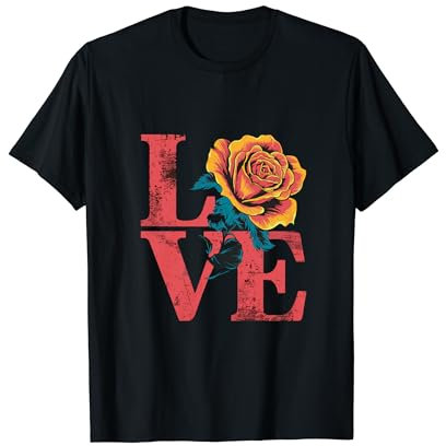 Fleuriste Love Rose pour un fleuriste T-Shirt