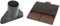 Klober Uni-Plain Tile Vent + Adaptor to 100mm (Brown Granular)
