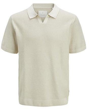 JACK & JONES Jprcceaston Knit Split Neck Ss