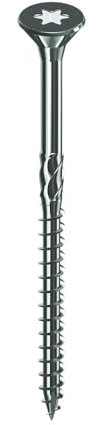 Starblock - Vis à bois/agglo, 4x50, Tête fraisée, Empreinte Torx, Acier zingué, Filetage partiel, Boîte de 250