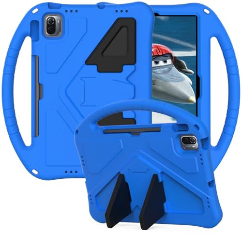 Funda para tablet Huawei MatePad SE de 11 pulgadas 2024, funda protectora ligera a prueba de golpes con soporte de asa, color azul