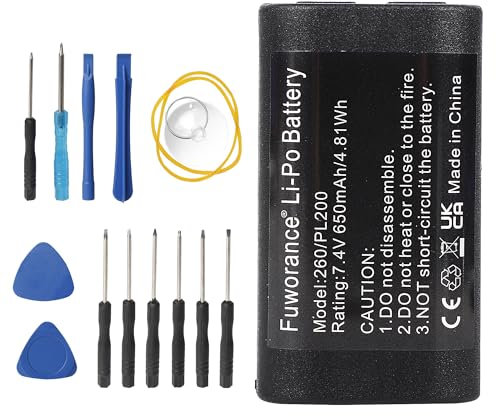 Fuworance 650 mAh 7.4 V 4.81 Wh Replacement Battery Compatible with 3M PL200 W003688, 14430, S0895880 Scanner Label Printer Rechargeable Li-ion Battery