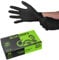 TG TOUGH GLOVE BOA Gripz (S) Nitrile Gloves (Pack Of 50) | Strong Black Disposable Gloves | Diamond Textured | Powder & Latex Free Strong Midweight Mechanic Industrial Glove