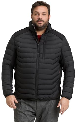 TOM TAILOR Herren 1048164 Plussize Plus Size - Hybrid Lightweight Steppjacke mit Stehkragen