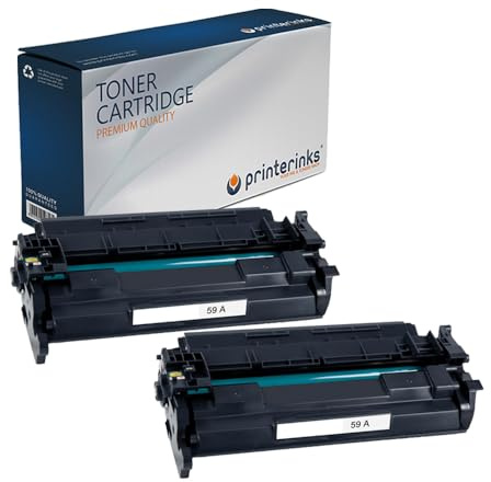 Printerinks 59A CF259A Toner Cartridge Compatible with HP 59A CF259A for LaserJet Pro M304a, M404dn, M404dw, M404n, MFP M428dw, MFP M428fdn, MFP M428fdw, Enterprise M406dn (Black, 2-Pack)