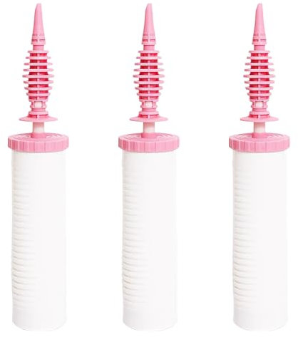 GLAITC 3 Pcs Balloon Pump Hand Balloon Inflator Balloon Air Pump Hand Push Balloon Pump Portable Hand Pump Balloons Tool,Party Decoration,Birthdays,Weddings,and Celebration Balloon Blower Accessories