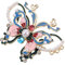 GALPADA Butterfly Brosche Mit Perlenverzierungen Eleganter Pin Für Mäntel Kleider Und Taschen Auffälliges Design Vielseitiges Accessoire Für Anlässe