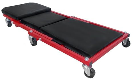 2 in 1 Montagerollbrett Werkstattliege KFZ Rollbrett Werkstatthocker Bequem NEU