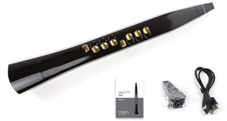 Pesfehhy Mini-Saxophon, Digitales Blasinstrument, Elektronisches Blasinstrument mit 94 Tönen, Eingebauter 20-W-HiFi-Lautsprecher mit LED-Anzeige
