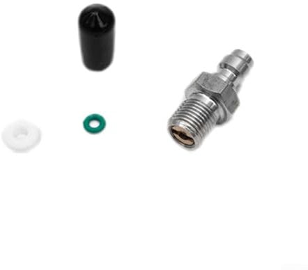 Raccordo rapido maschio ad alta pressione, 300 bar, 4500 psi, 8 mm, per sistemi PCP (1/8BSPP)